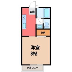 栃木駅 バス7分  栃木商業高校前下車：停歩7分 1階の物件間取画像